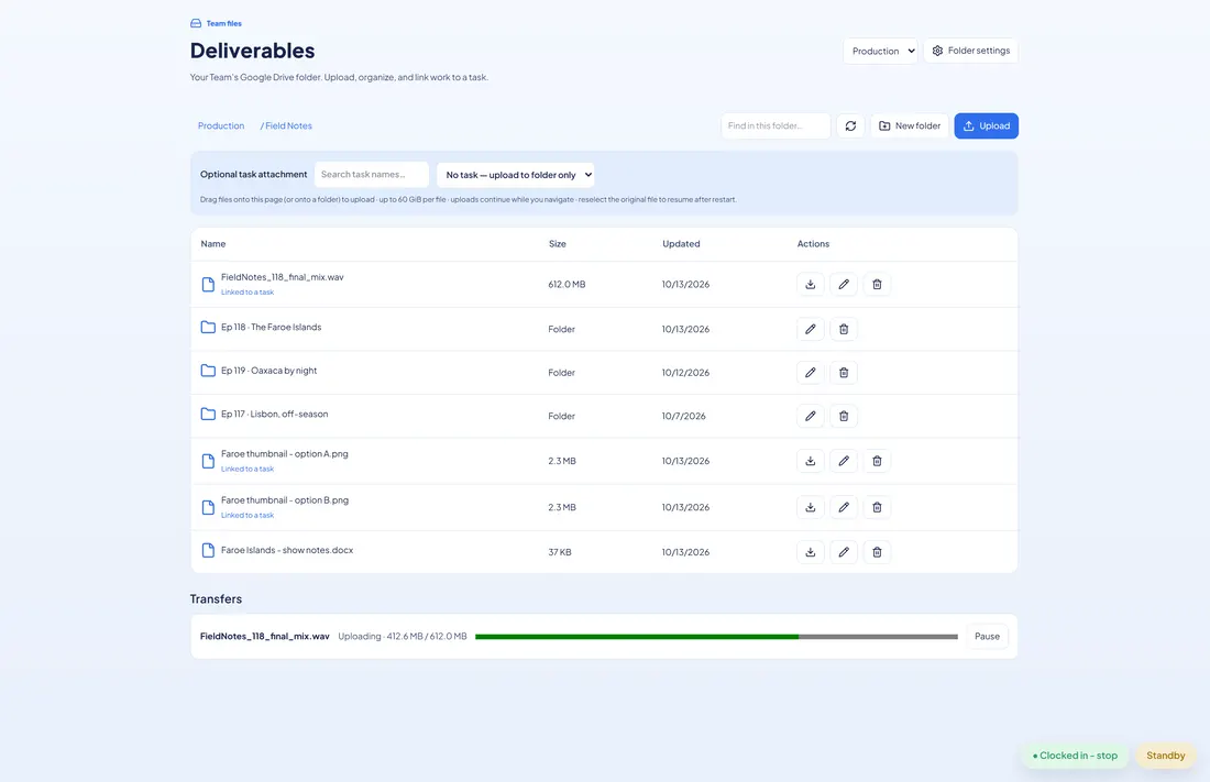 Blue Kite Ops deliverables